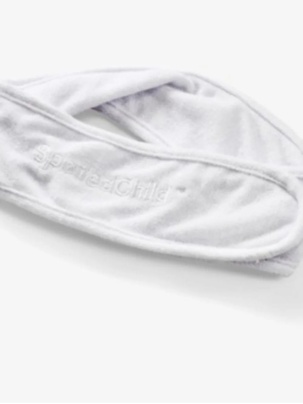 SpoiledChild White Spa Headband - Soft Makeup & Skincare Tool